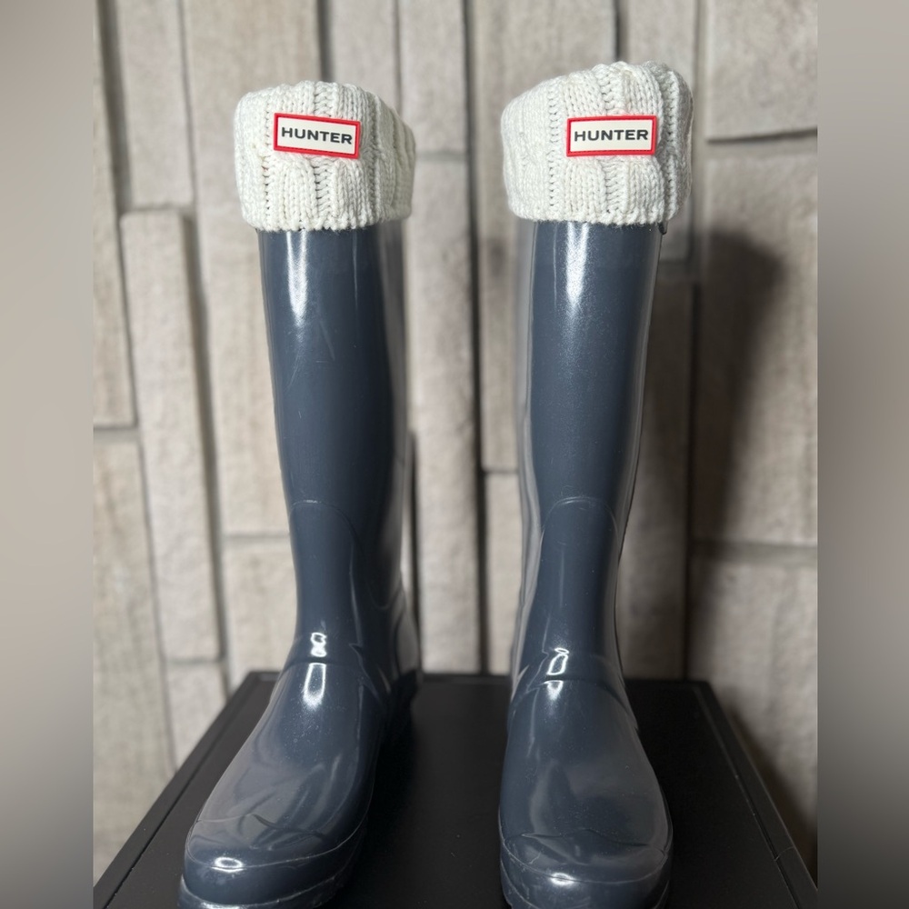 Hunter Tall Boots with booties- size 9
